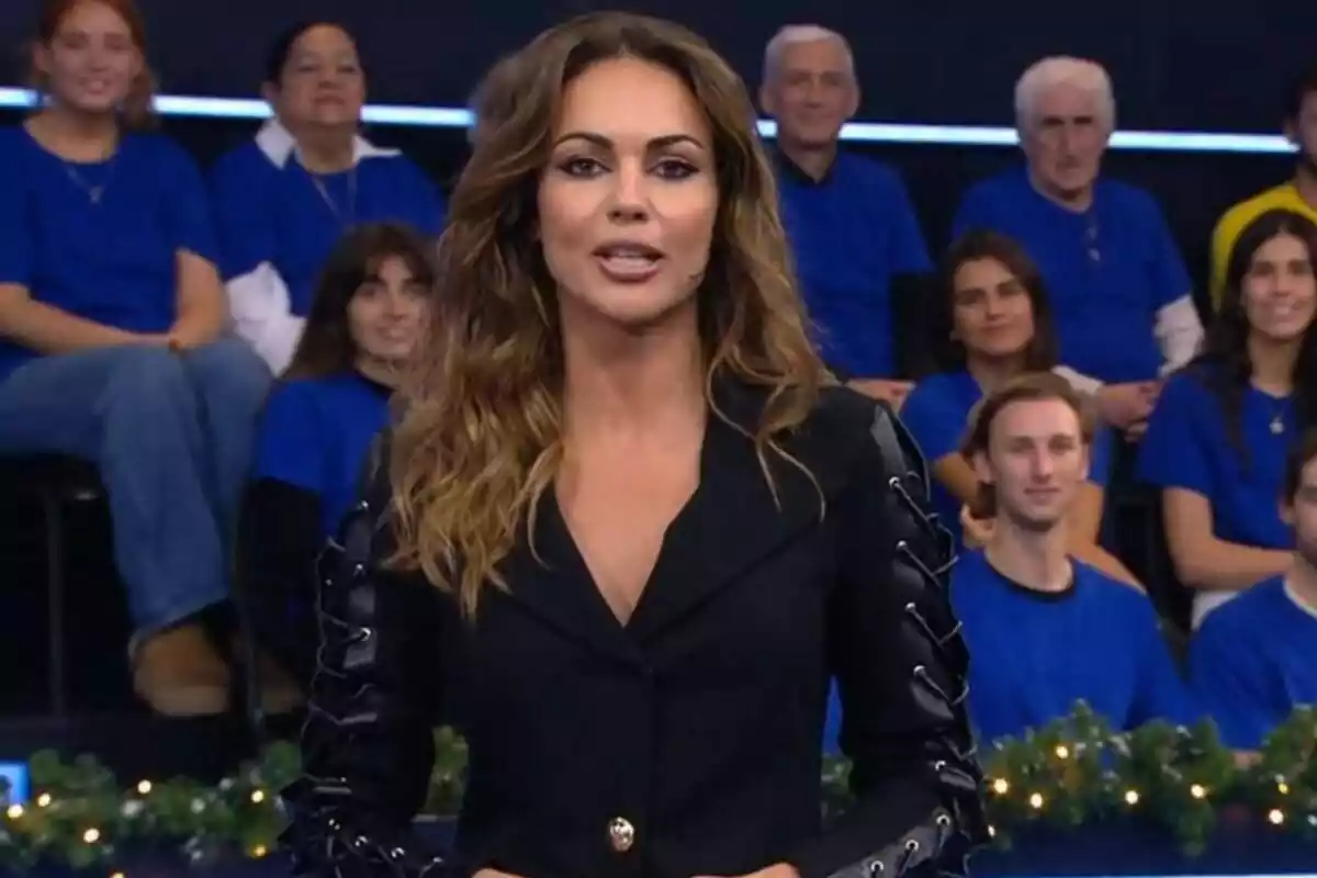 Captura de Lara Álvarez a l'estrena d'A tu bola a Telecincoo