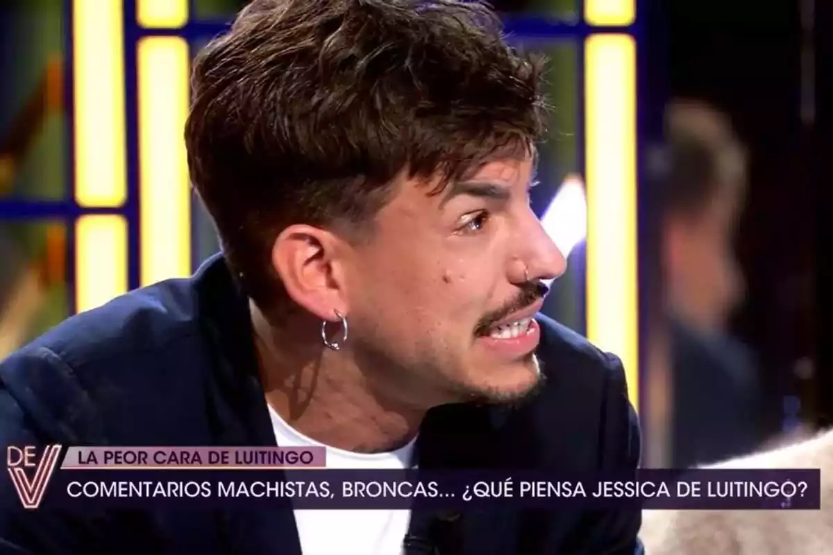 Captura de Luitingo enfadat com a convidat de De Divendres a Telecinco