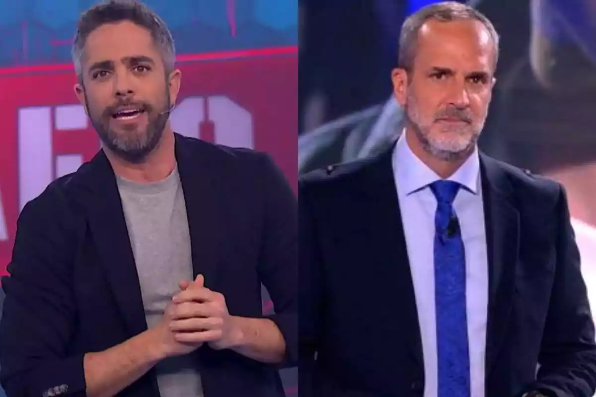Muntatge de Roberto Leal a El Desafío i Santi Acosta a De Divendres de Telecinco
