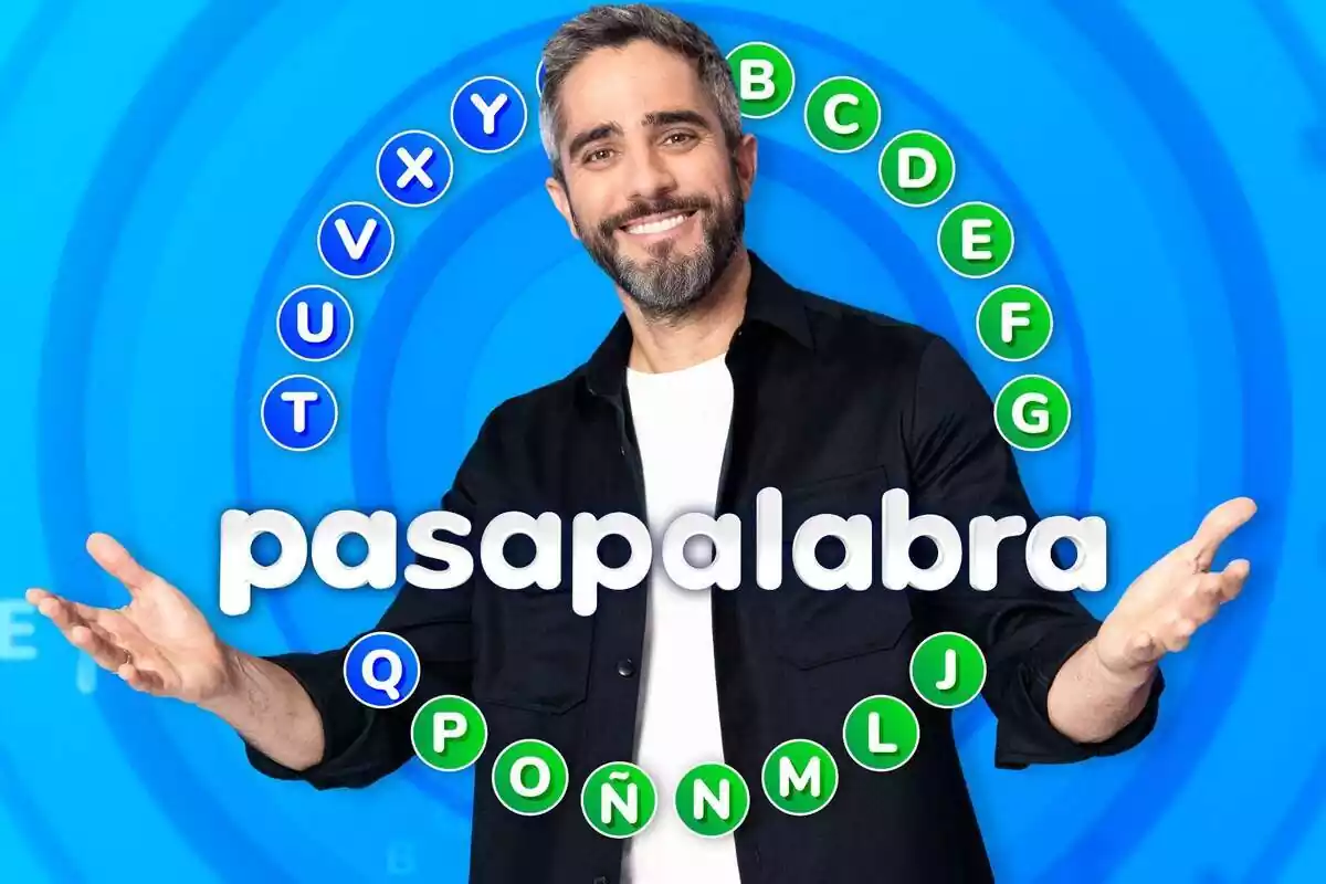 Posat de Roberto Leal com a presentador de Pasapalabra, amb el rosco