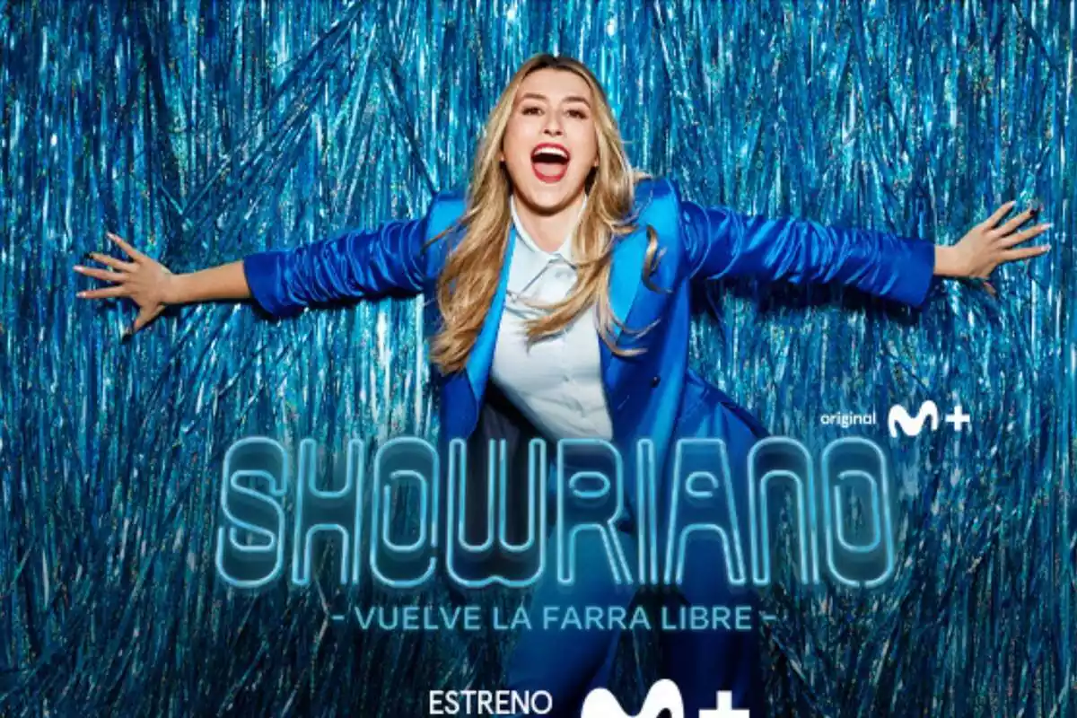 Cartell de la segona temporada de Showriano, el programa d'Eva Soriano a Movistar Plus+