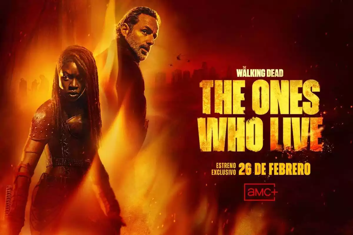 Pòster de The Walking Dead: The Ones Who Live, protagonitzat per Andrew Lincoln i Danai Gurira a AMC+