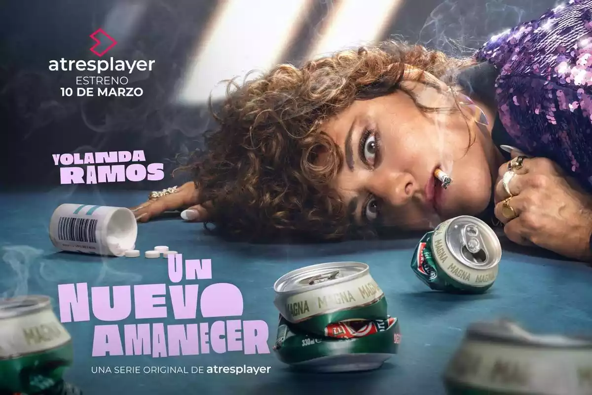 Cartell d'Un nuevo amanecer, la sèrie d'atresplayer protagonitzada per Yolanda Ramos